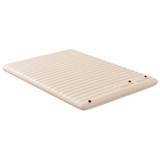 Double Inflatable Mattress, with Built-In Pump