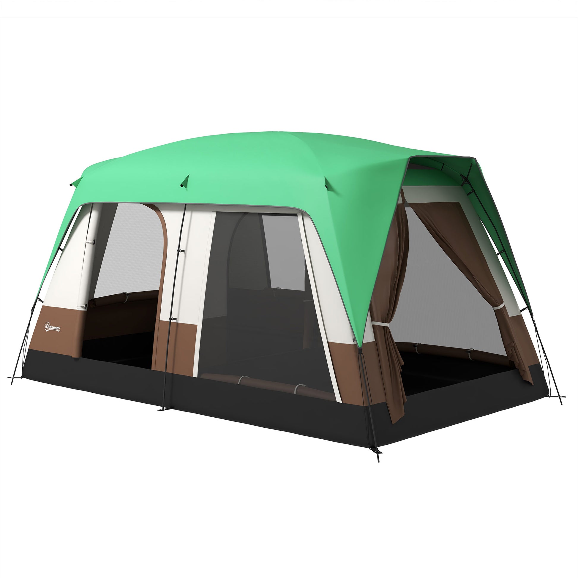 Six-Man Camping Tent, with Small Rainfly and Accessories