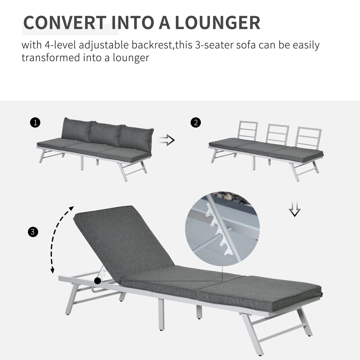 3 Pieces Garden Furniture Sets