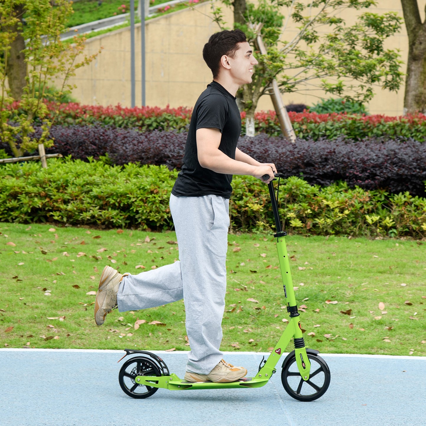 Kick Scooter, Folding 2 Wheel Scooter with Dual Brake System