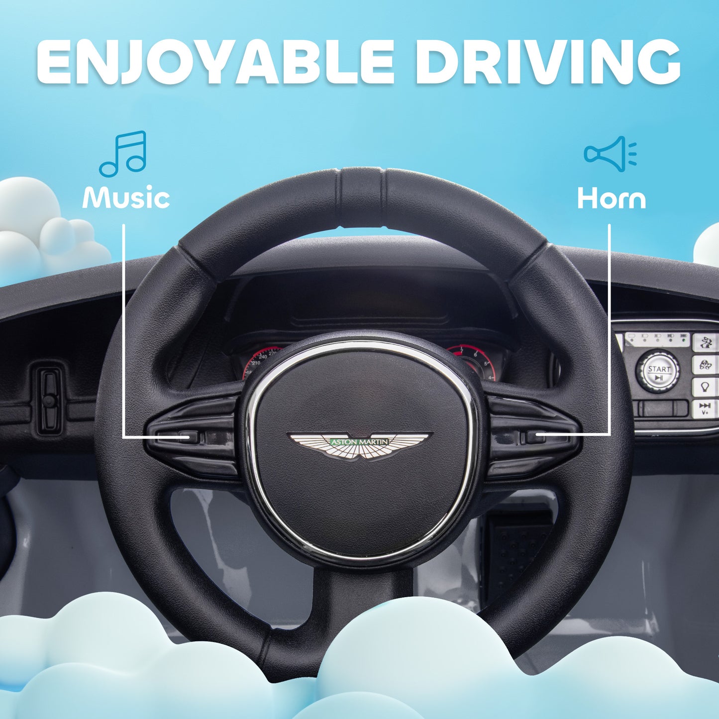 Aston Martin DBX Licensed Battery Powered Kids Electric Car