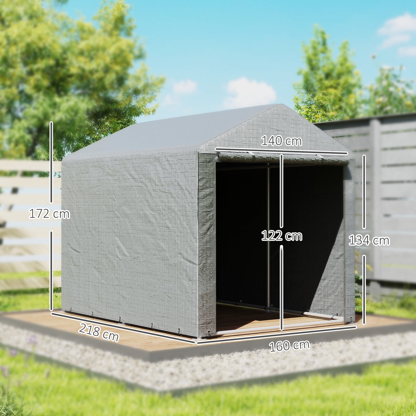 2.2 x 1.6 m Outdoor Storage Tent, with Accessories