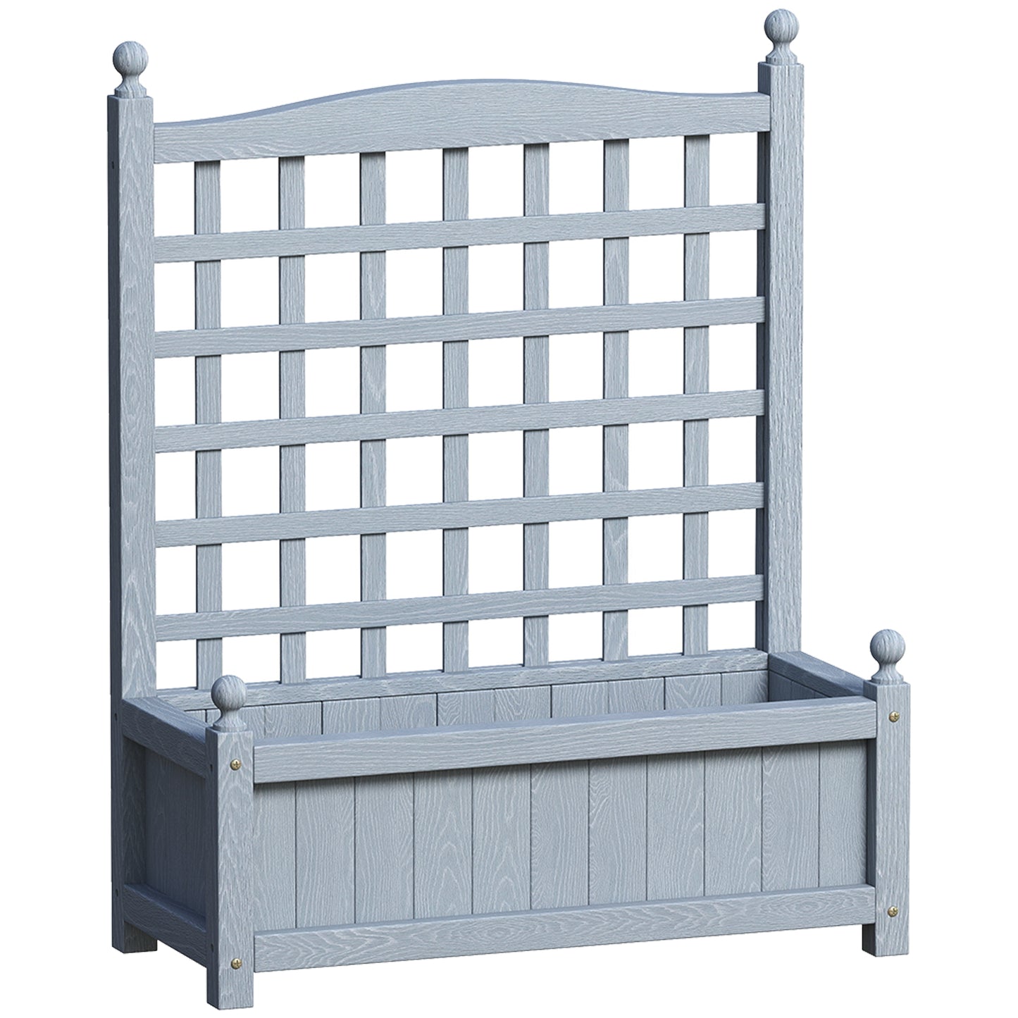 Garden Planters with Trellis for Climbing Vines (3)