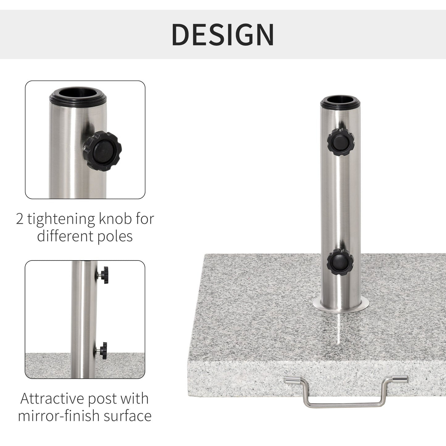 25kg Garden Umbrella Base Durable Parasol Holder Patio Furniture