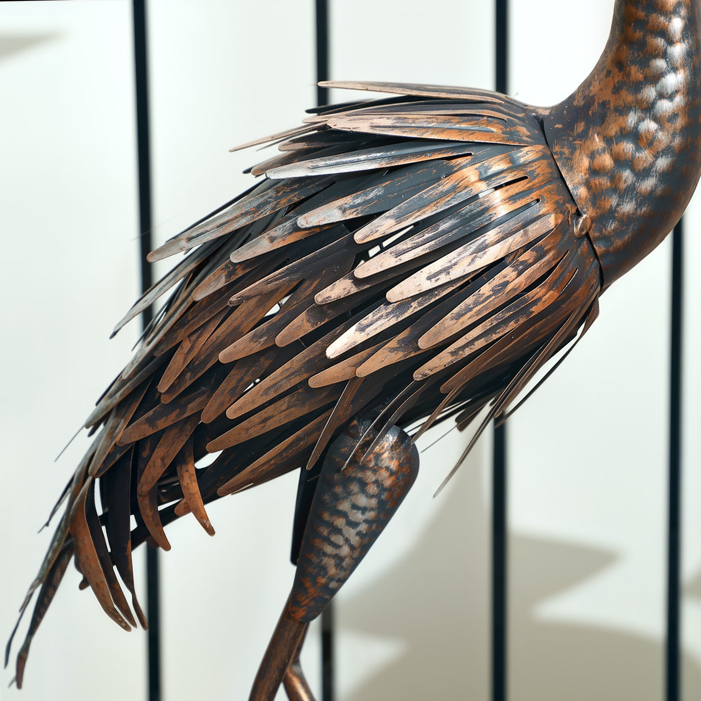 Heron Garden Statue, Standing Garden Ornament