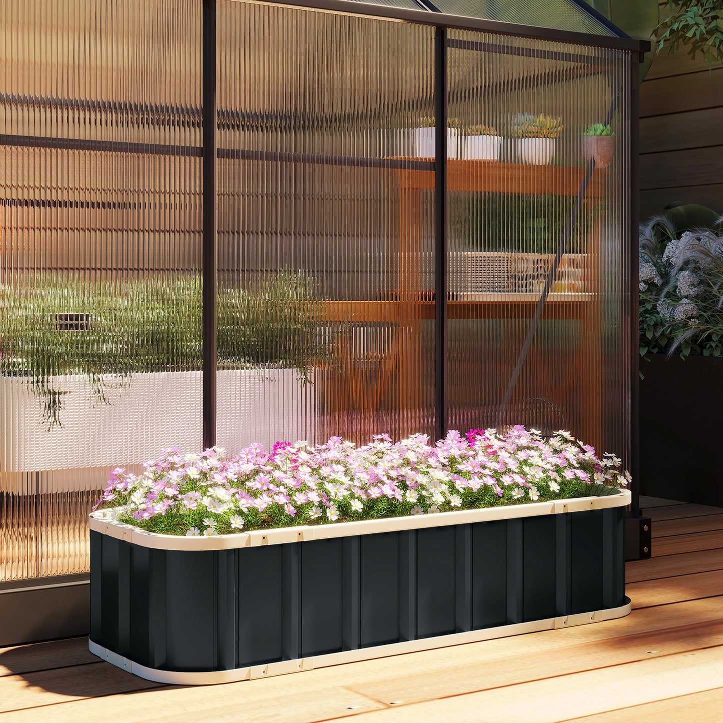 Galvanised Raised Garden Bed (2)