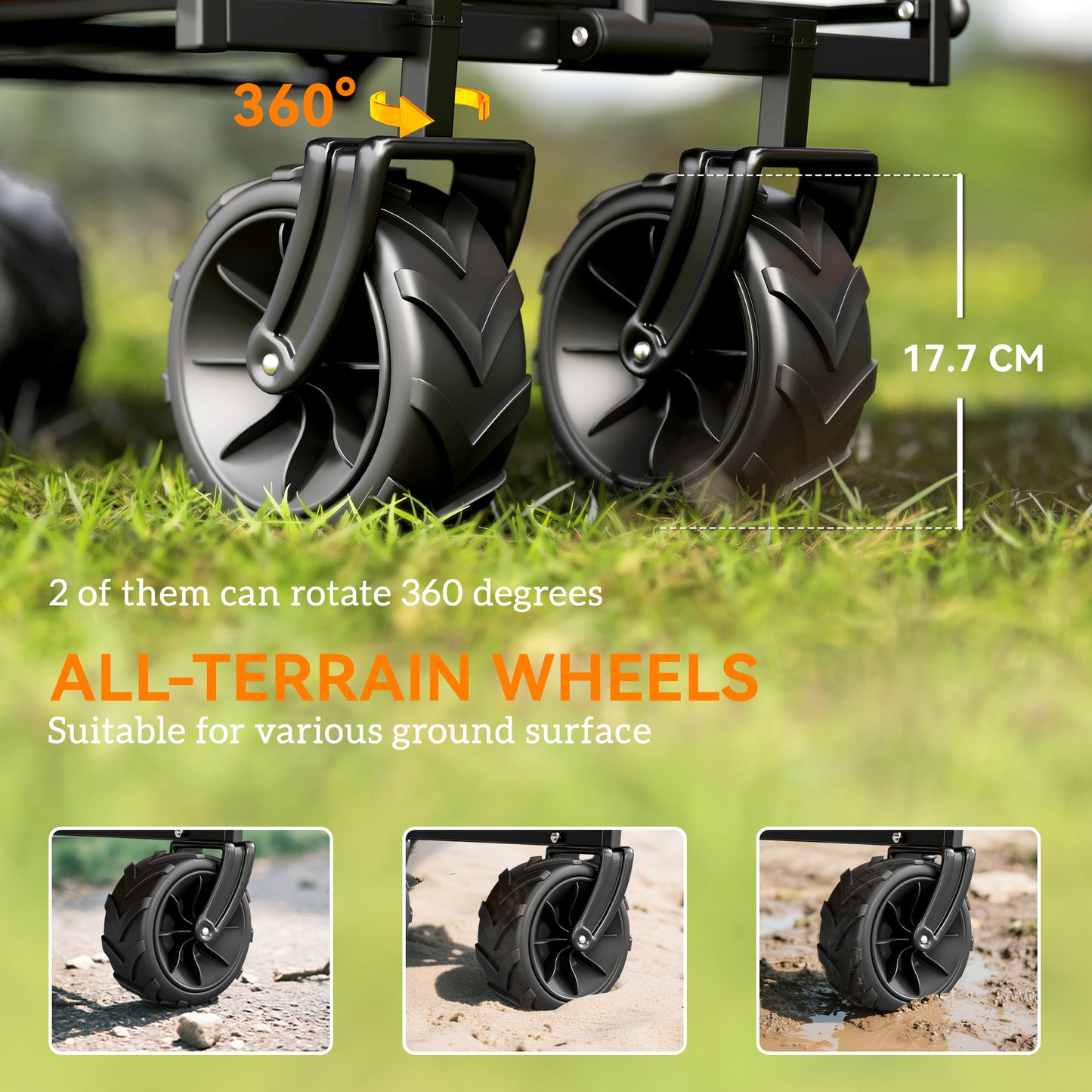120L Festival Trolley on Wheels