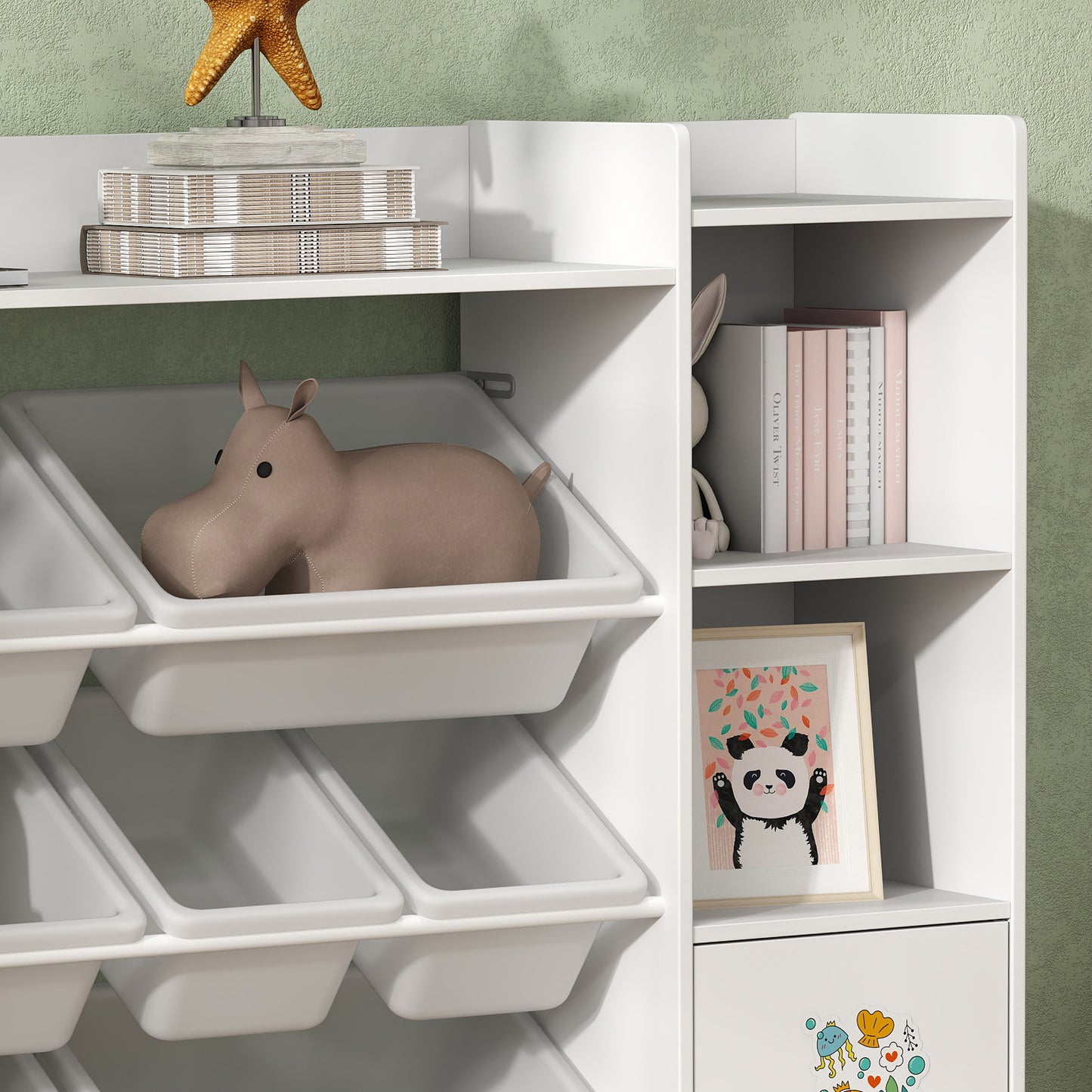 Kids Toy Organizers and Storage with 8 Removable Storage Bins