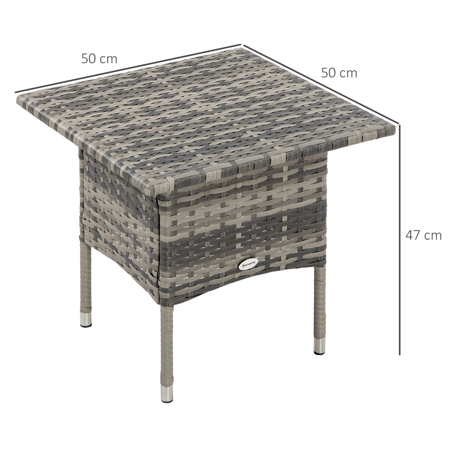 Rattan Side Table, Outdoor Coffee Table