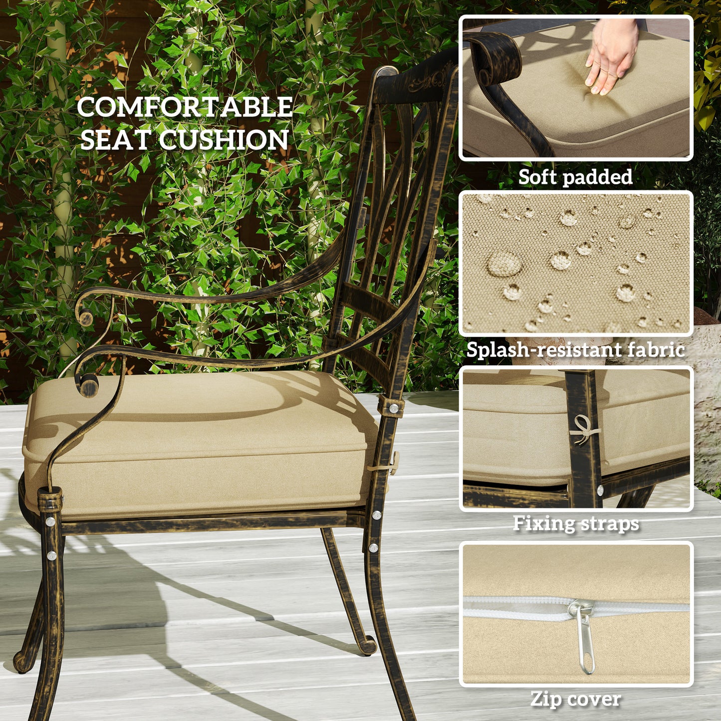 Nine-Piece Cast Aluminium Garden Dining Set