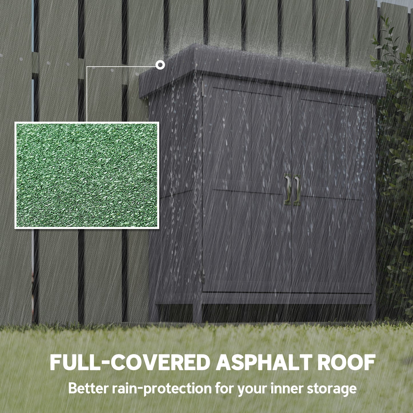 Small Shed, Wooden Garden Shed with Openable Hinged Roof
