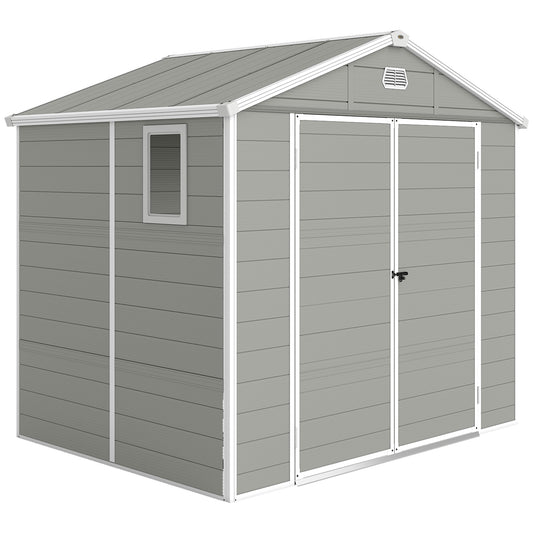 7.9ft x 6.2ft Aluminium Frame Rust Resistance Waterproof Shed
