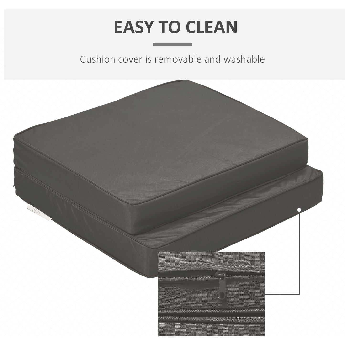 2-Piece Garden Seat and Back Cushion Set