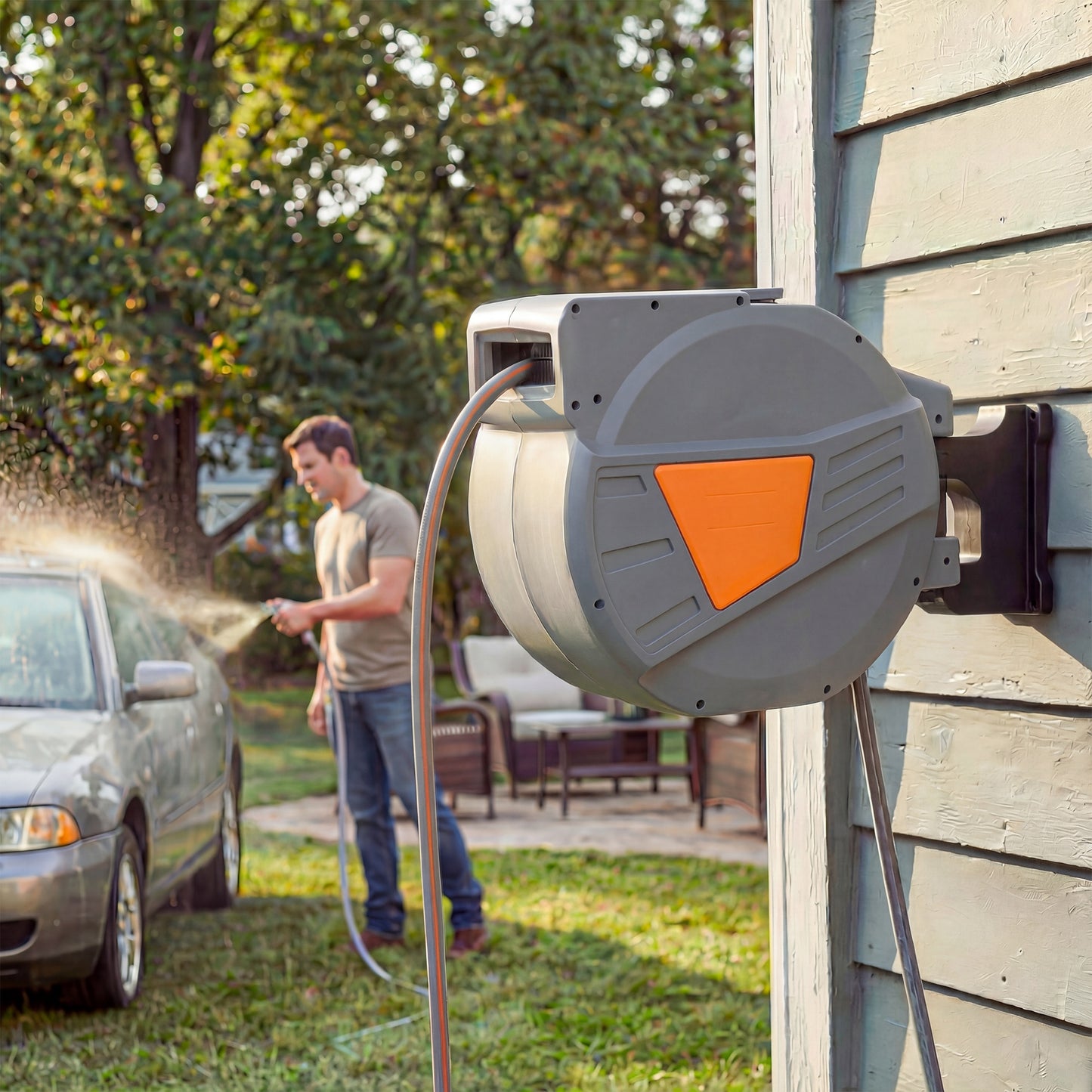 Retractable Hose Reel Wall Mounted (5)