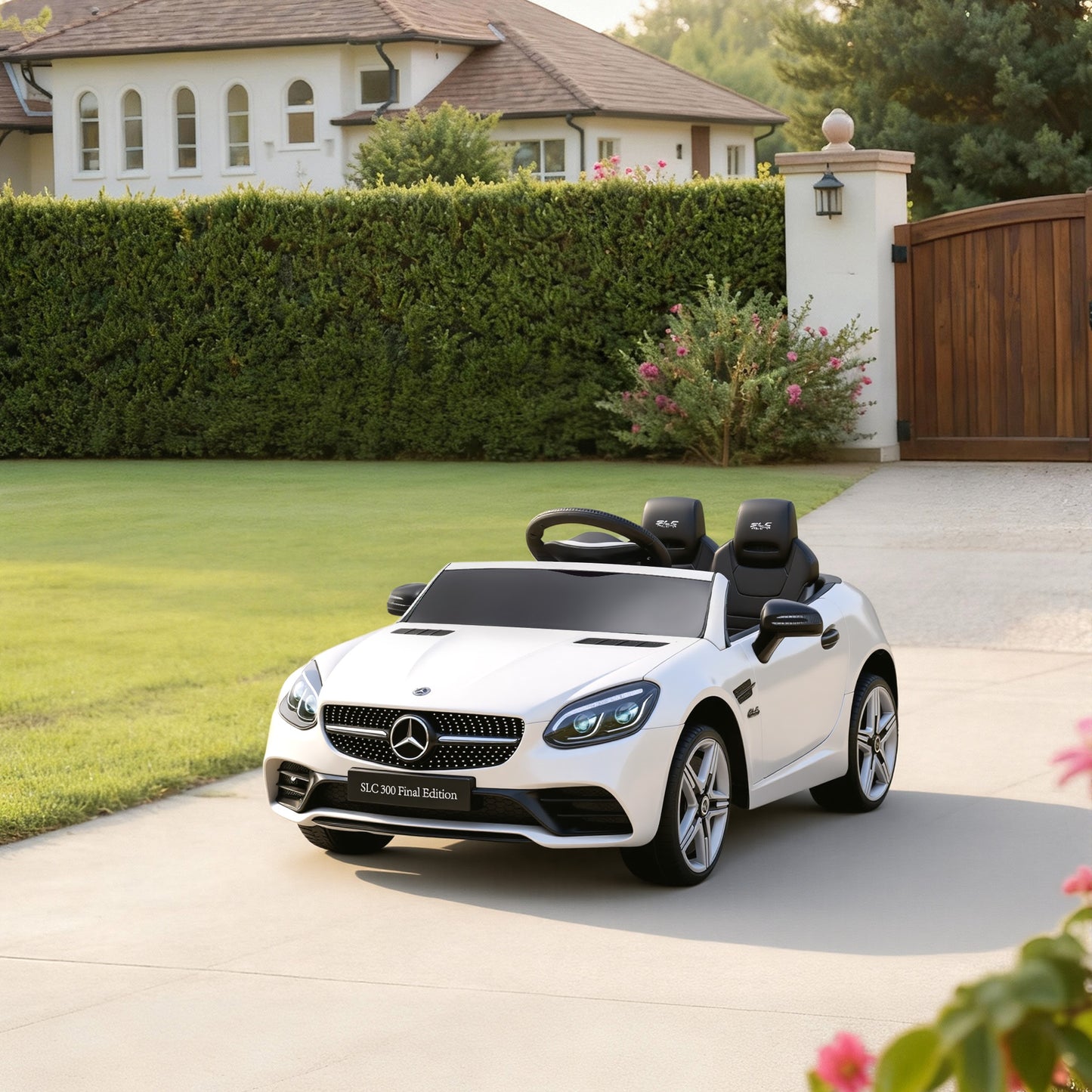 Benz SLC 300  Licensed 12V Kids Electric Ride On, with Music