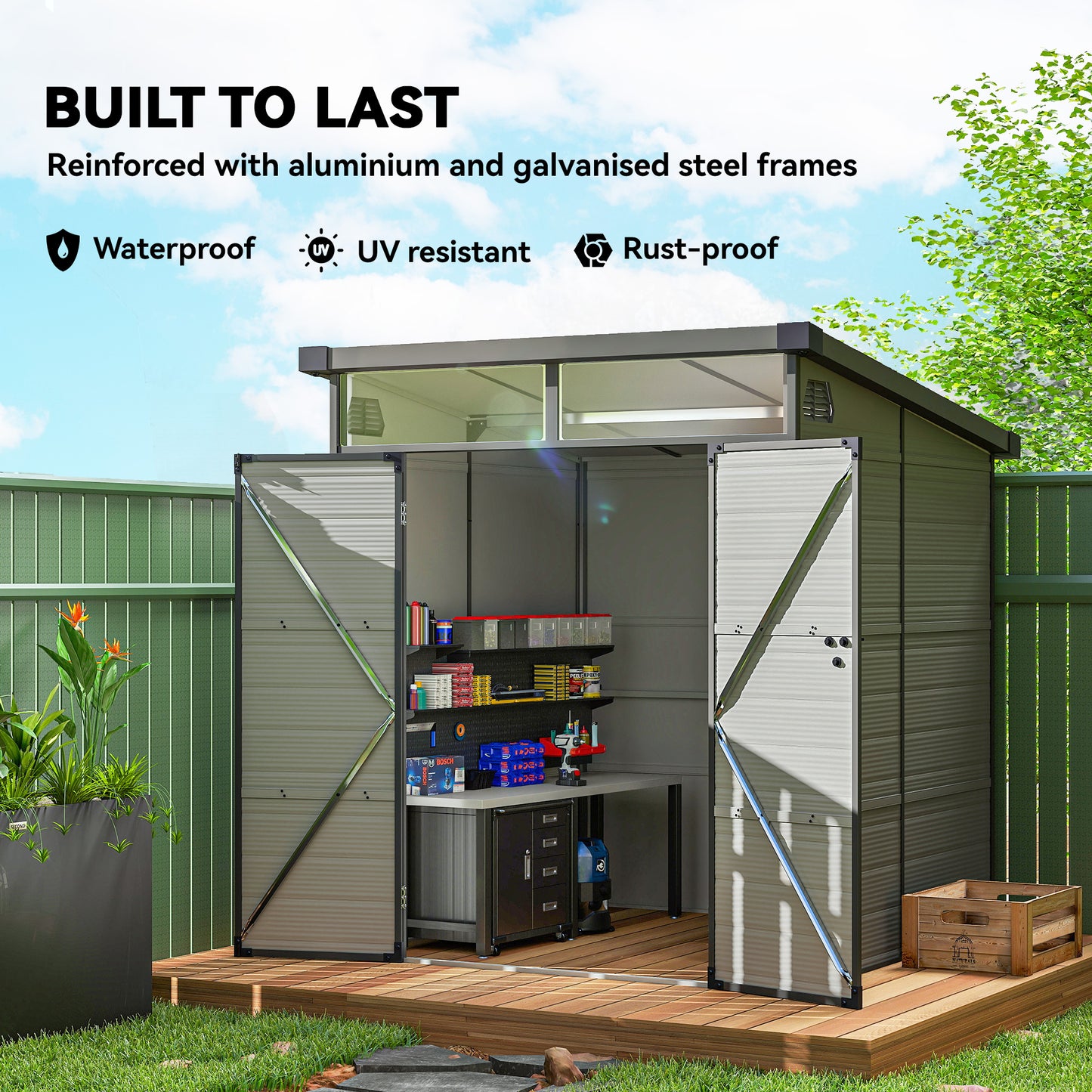 6 x 6ft Outdoor Storage Shed