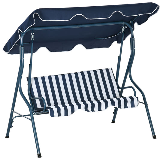 3 Seater Garden Swing Seat Chair Outdoor Bench