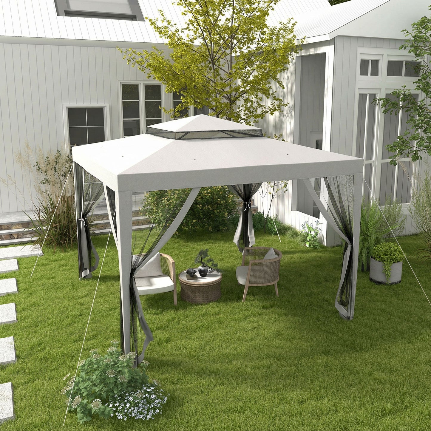 3 x 3 m Gazebo, Netting Party Tent
