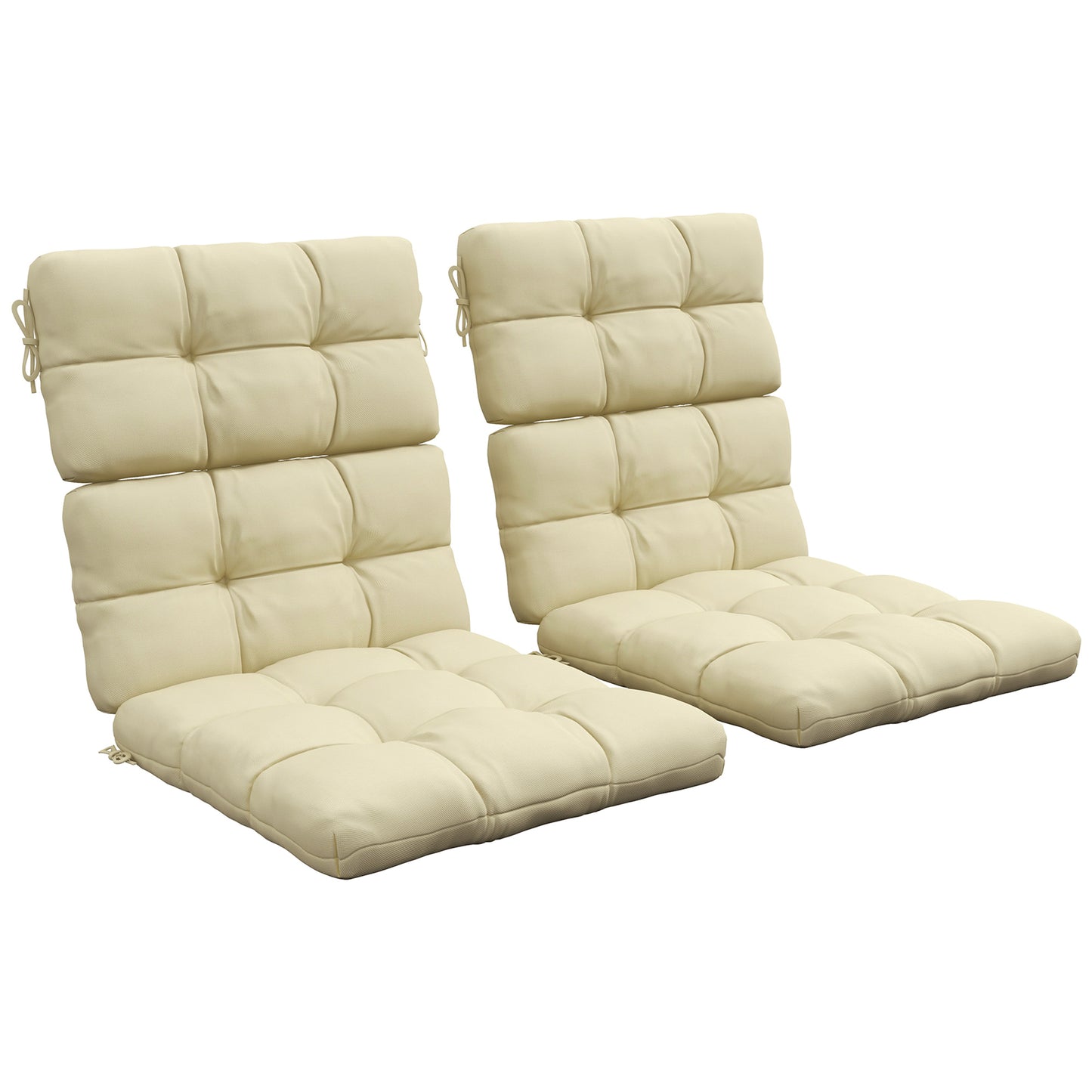 2-Piece Seat Cushion Replacement with Backrest (2)