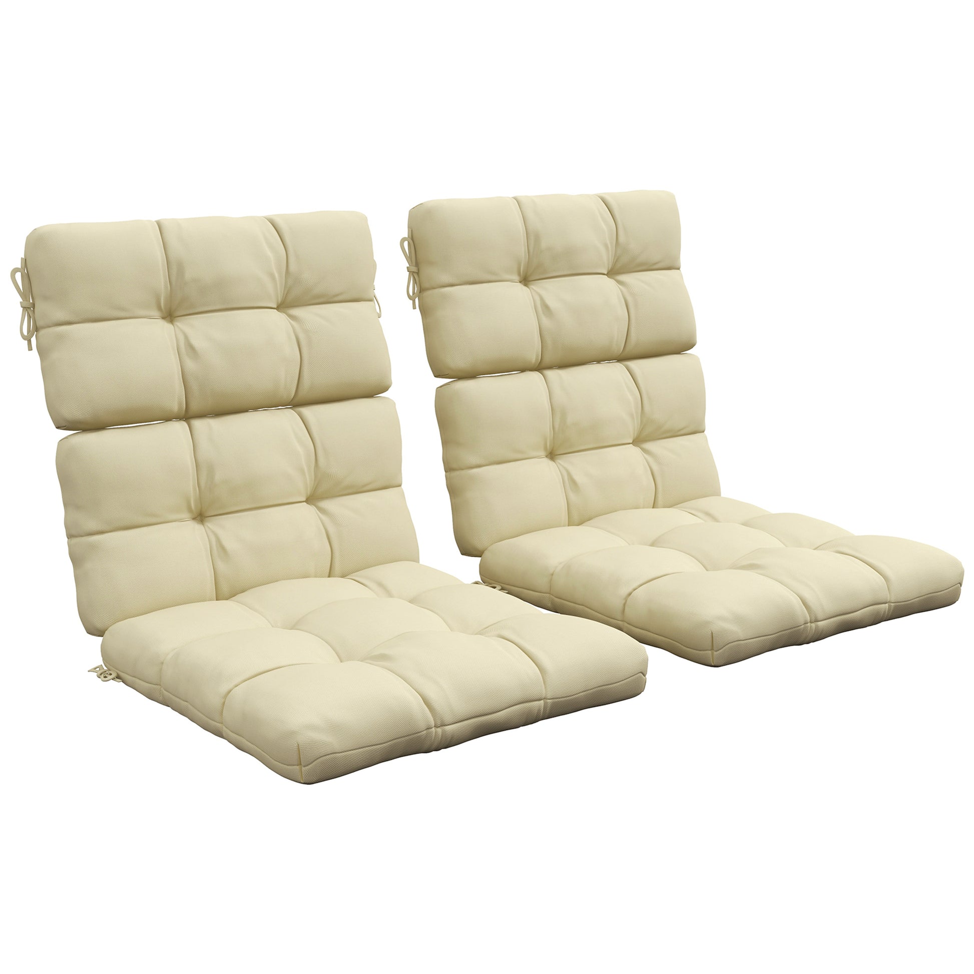 2-Piece Seat Cushion Replacement with Backrest (2)