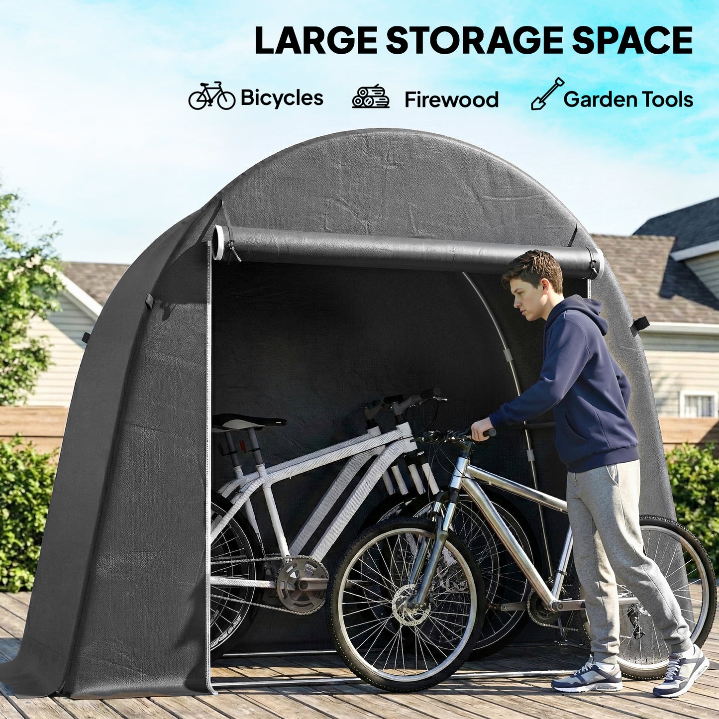 8 x 4 ft Garden Storage Tent