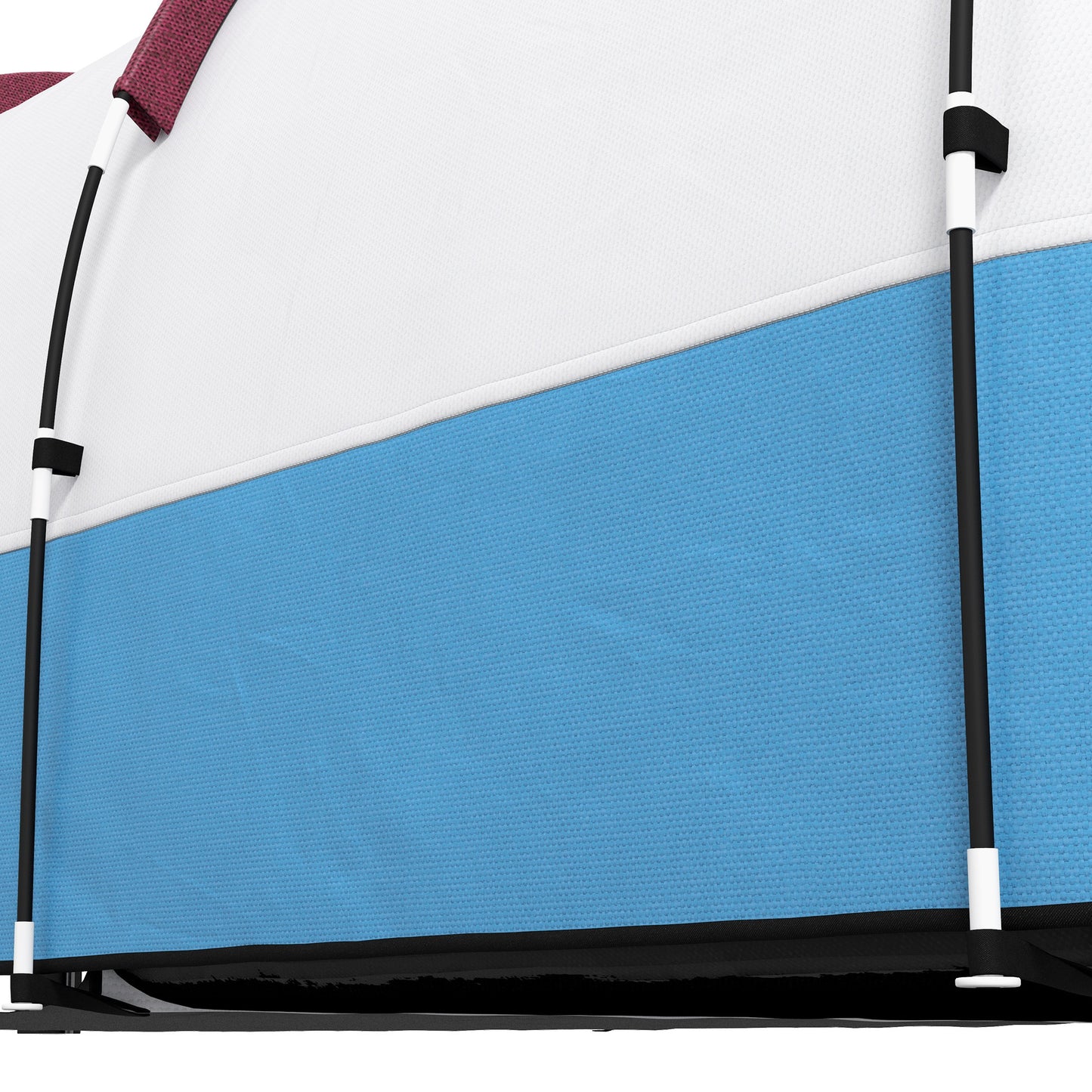 Camping Tent, Large Tunnel Tent with Bedroom and Living Area