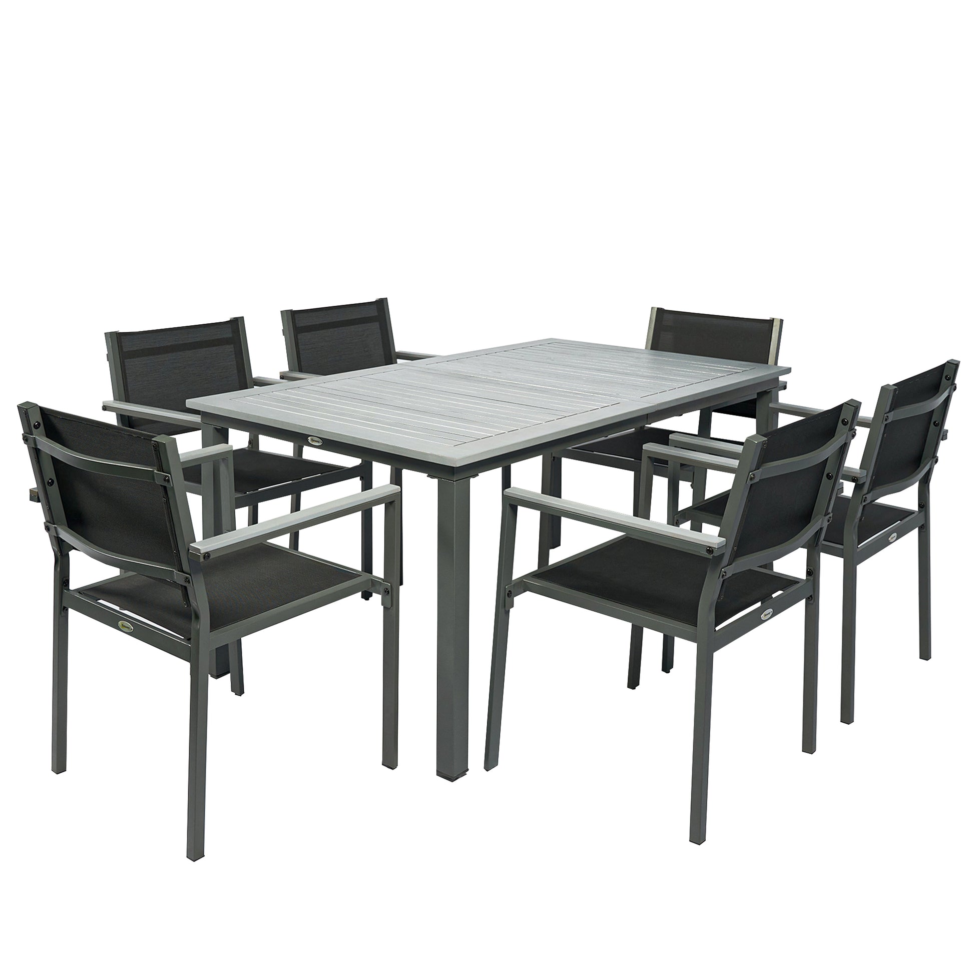 Garden Dining Set with Acacia Wood Table Top