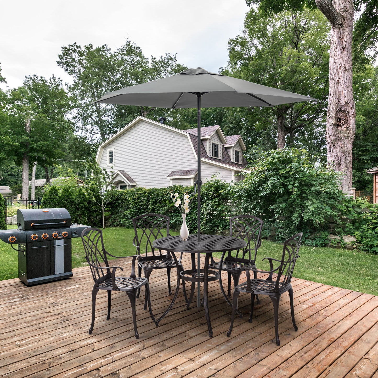 5 Pieces Garden Dining Set for 4