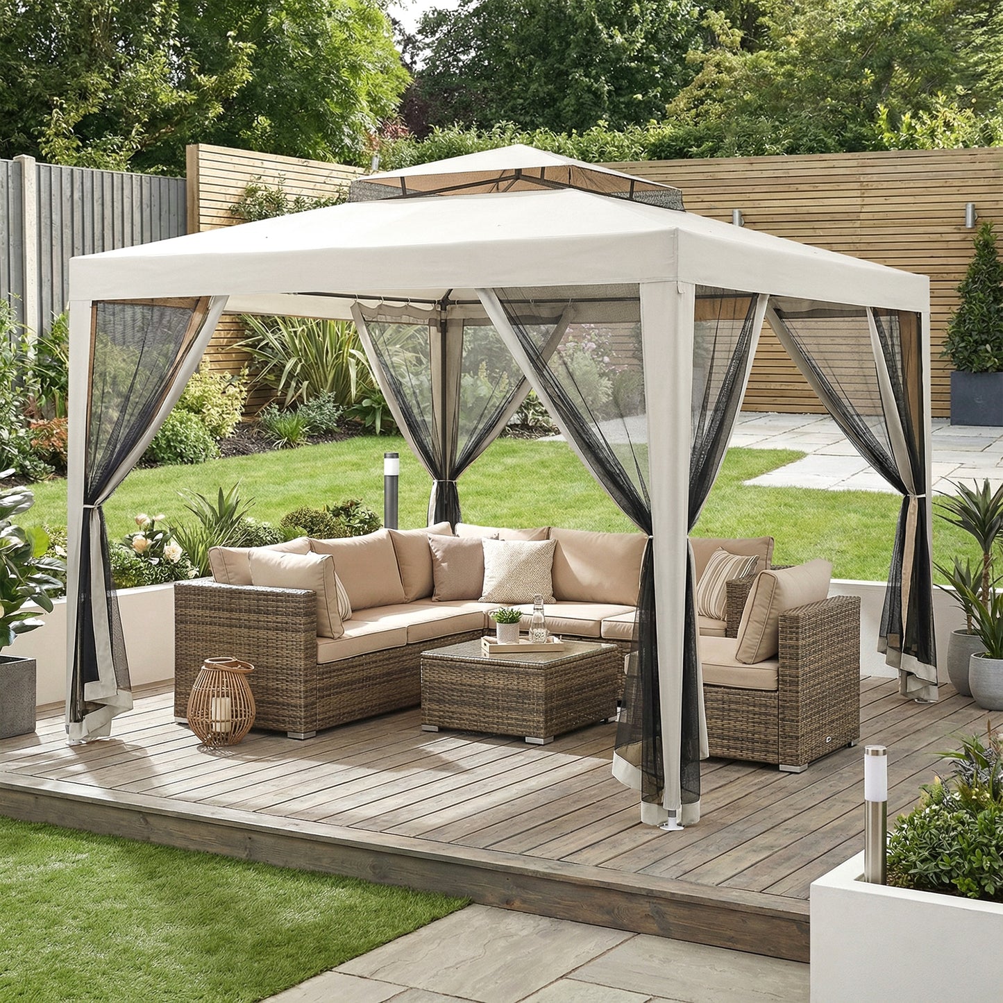3 x 3 m Gazebo, Netting Party Tent