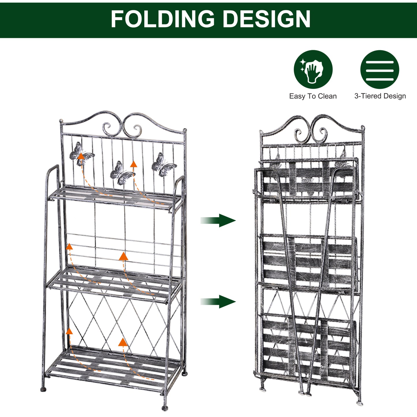3 Tier Plant Stand Indoor Outdoor