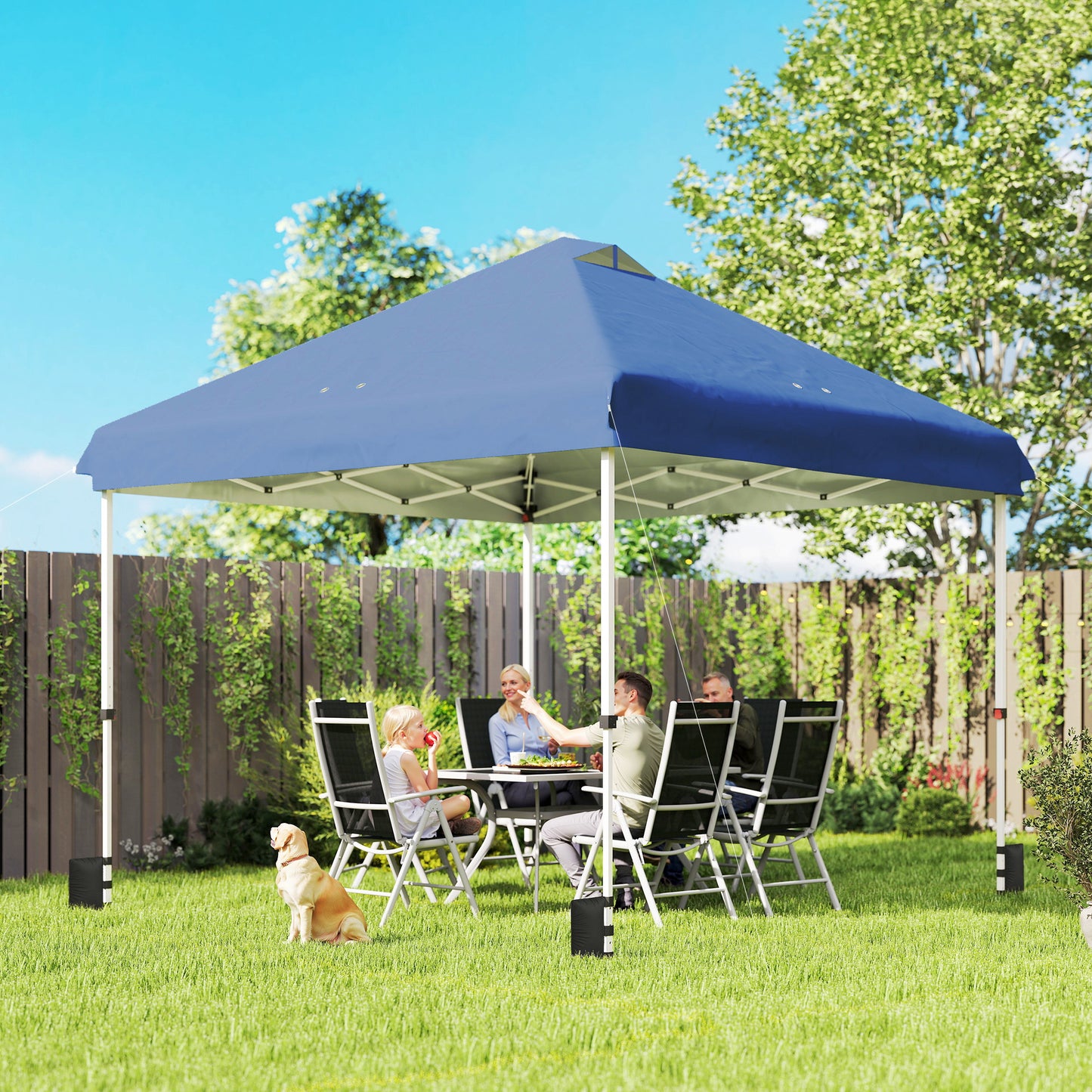 3 x 3 m Pop Up Gazebo with Wheels