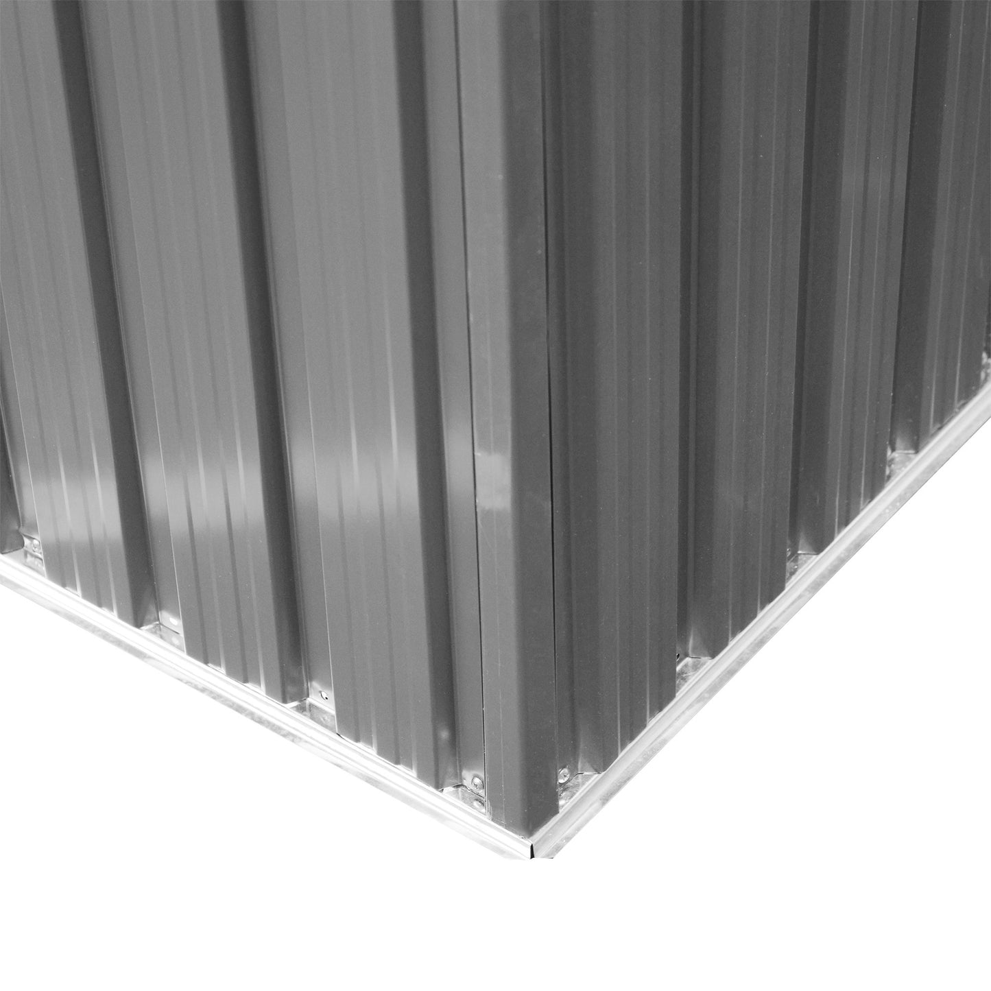 6x8 Metal Garden Shed, Sloped Roof Shed