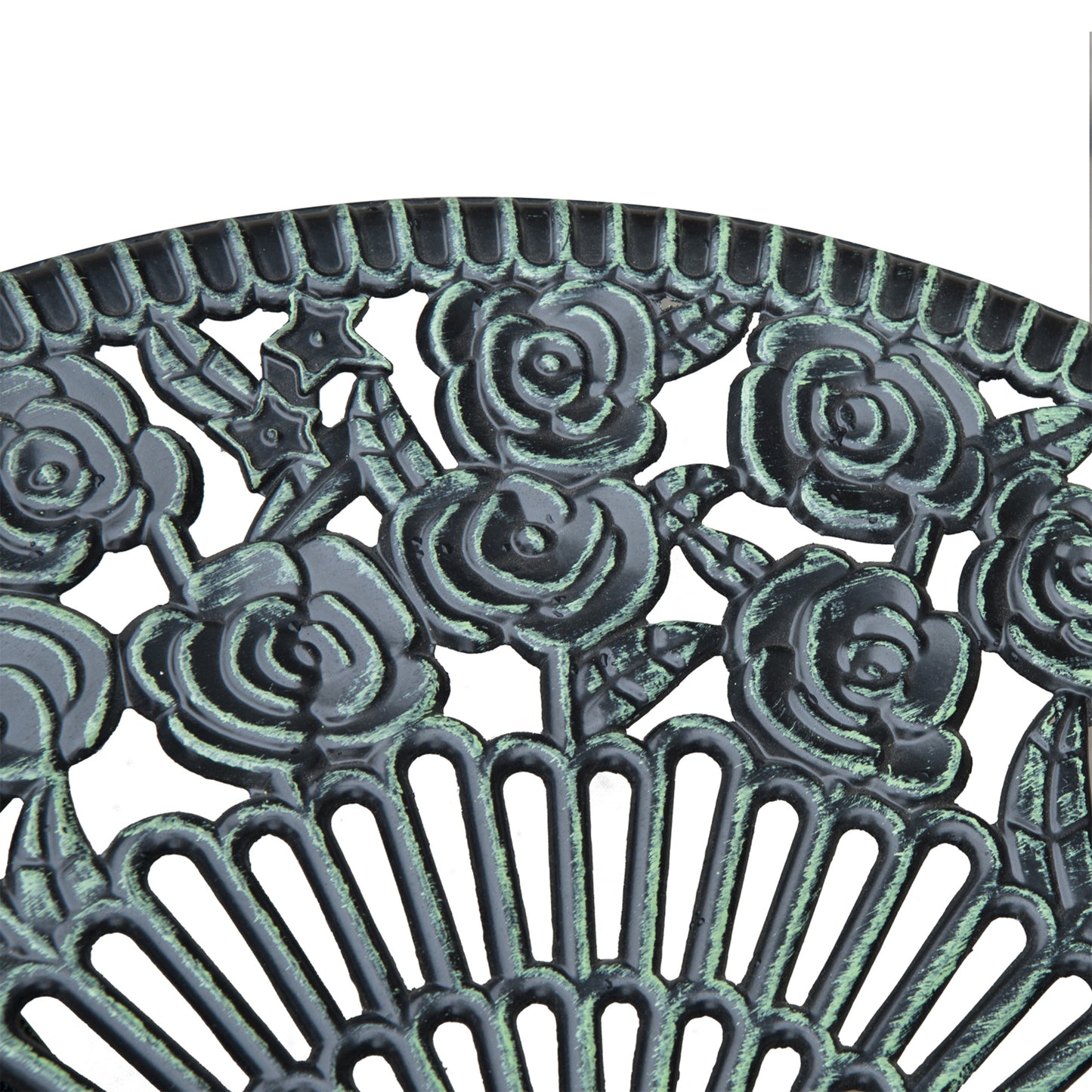 Cast Aluminium Outdoor Patio Garden Bistro Elegant Design Table