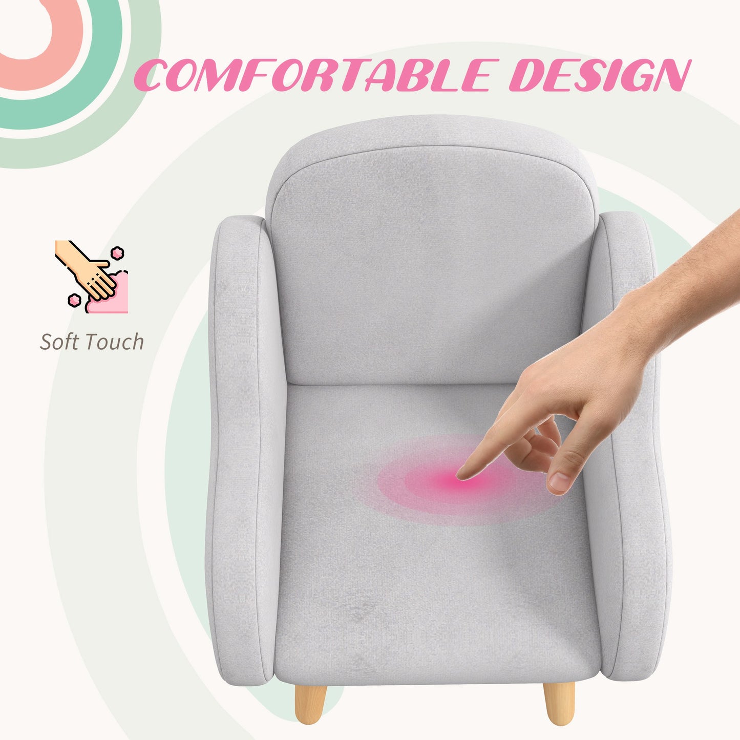 Kids Armchair Toddler Sofa Children Chair with Arm Rest