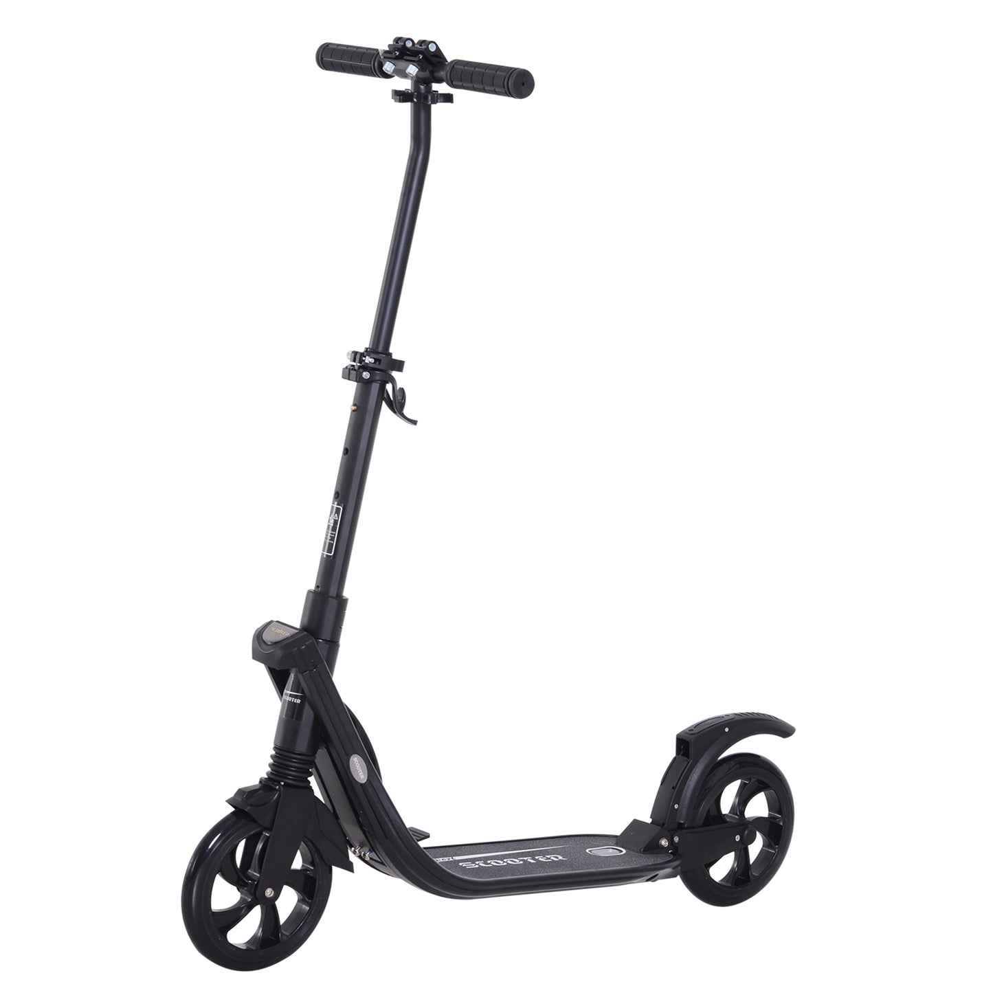 Folding Kick Scooter Hight-Adjustable Urban Scooter w/ Rear Brake