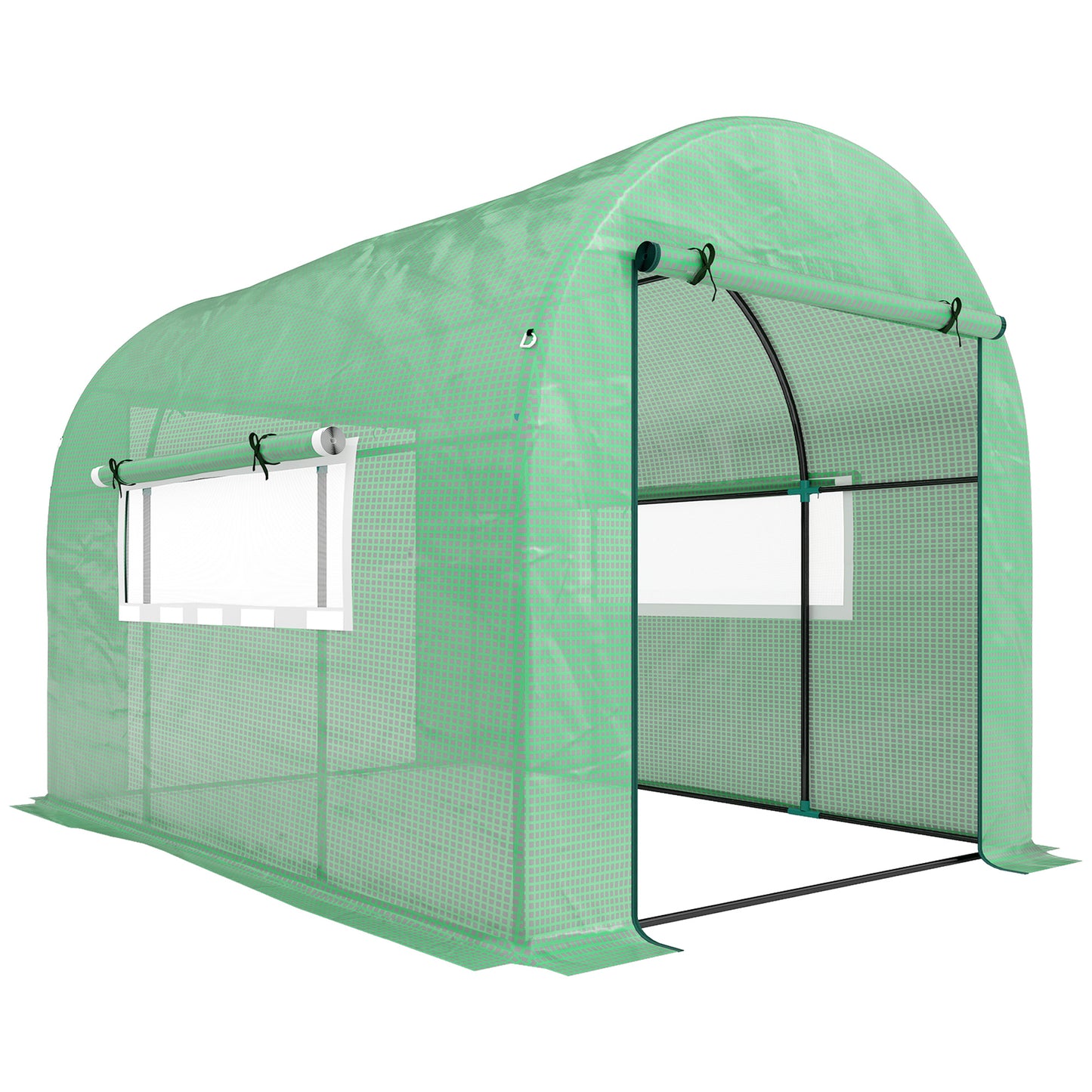 300 x 200cm Walk-In Polytunnel Greenhouse