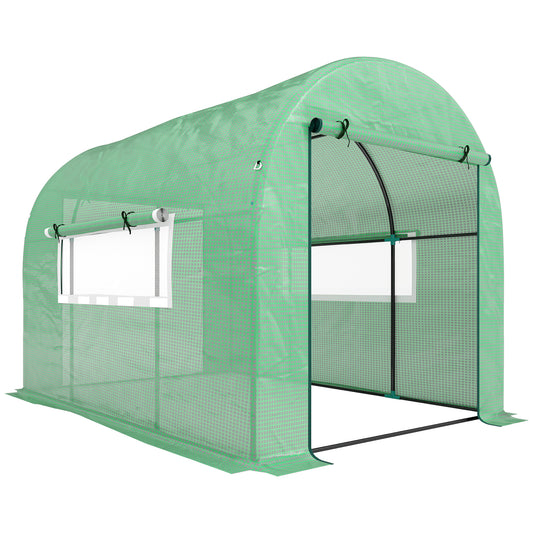 300 x 200cm Walk-In Polytunnel Greenhouse