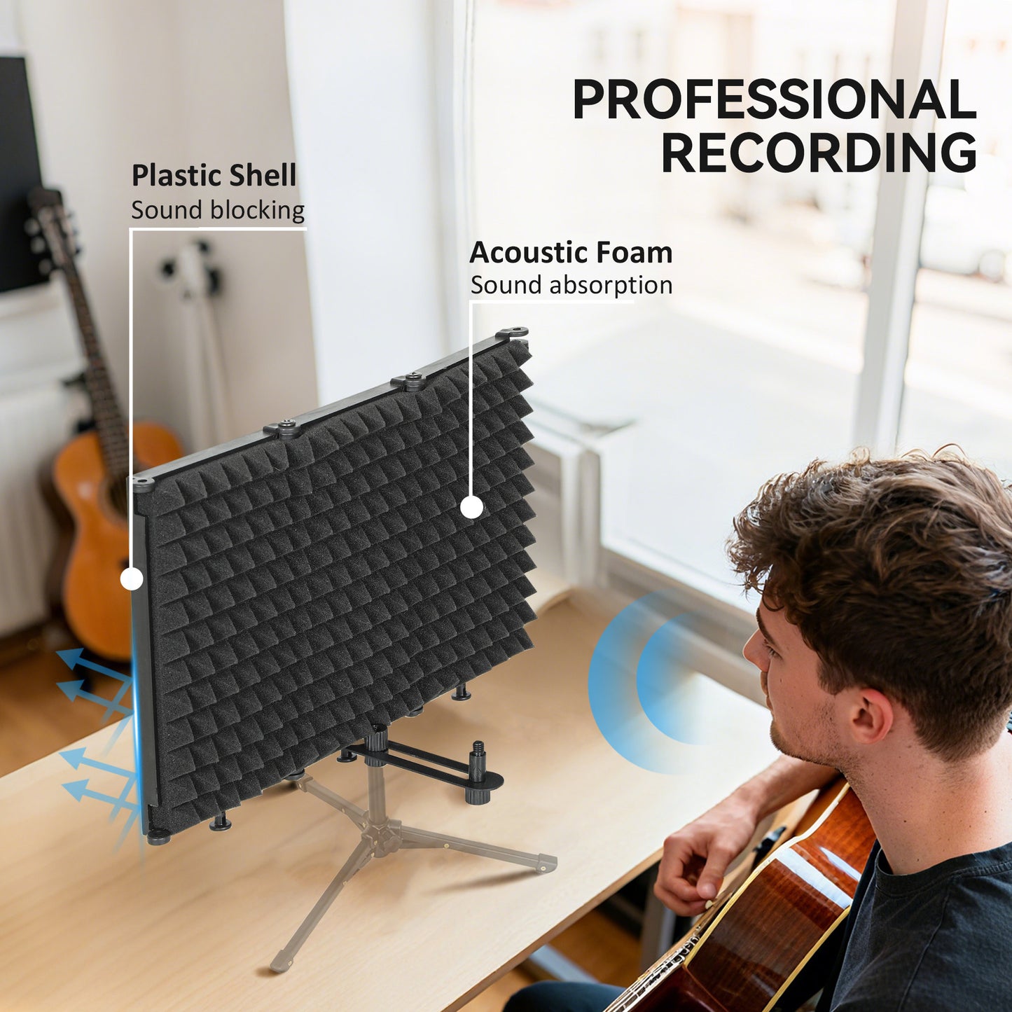 Studio Microphone Isolation Shield