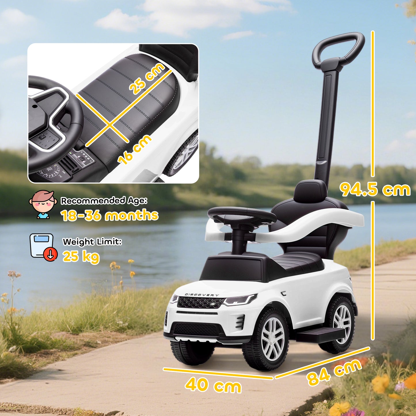 Land Rover Discovery Licensed Baby Push Car