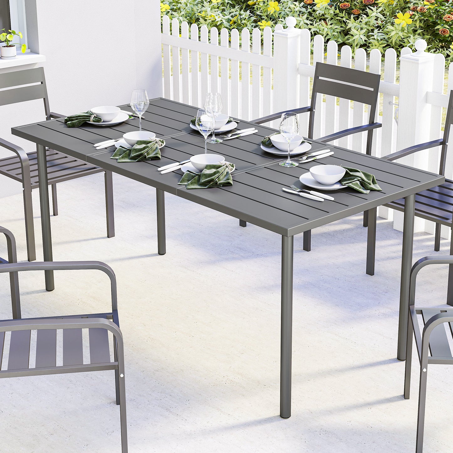 Garden Dining Table for 6 Person