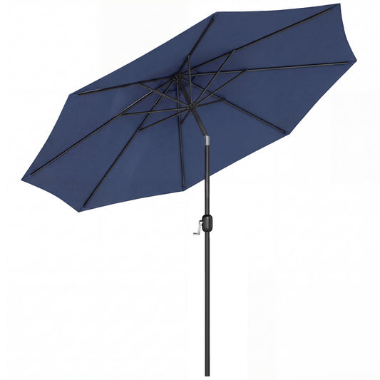 3 m Garden Parasol Umbrellas, Outdoor Sun Shade with 8 Ribs (1)