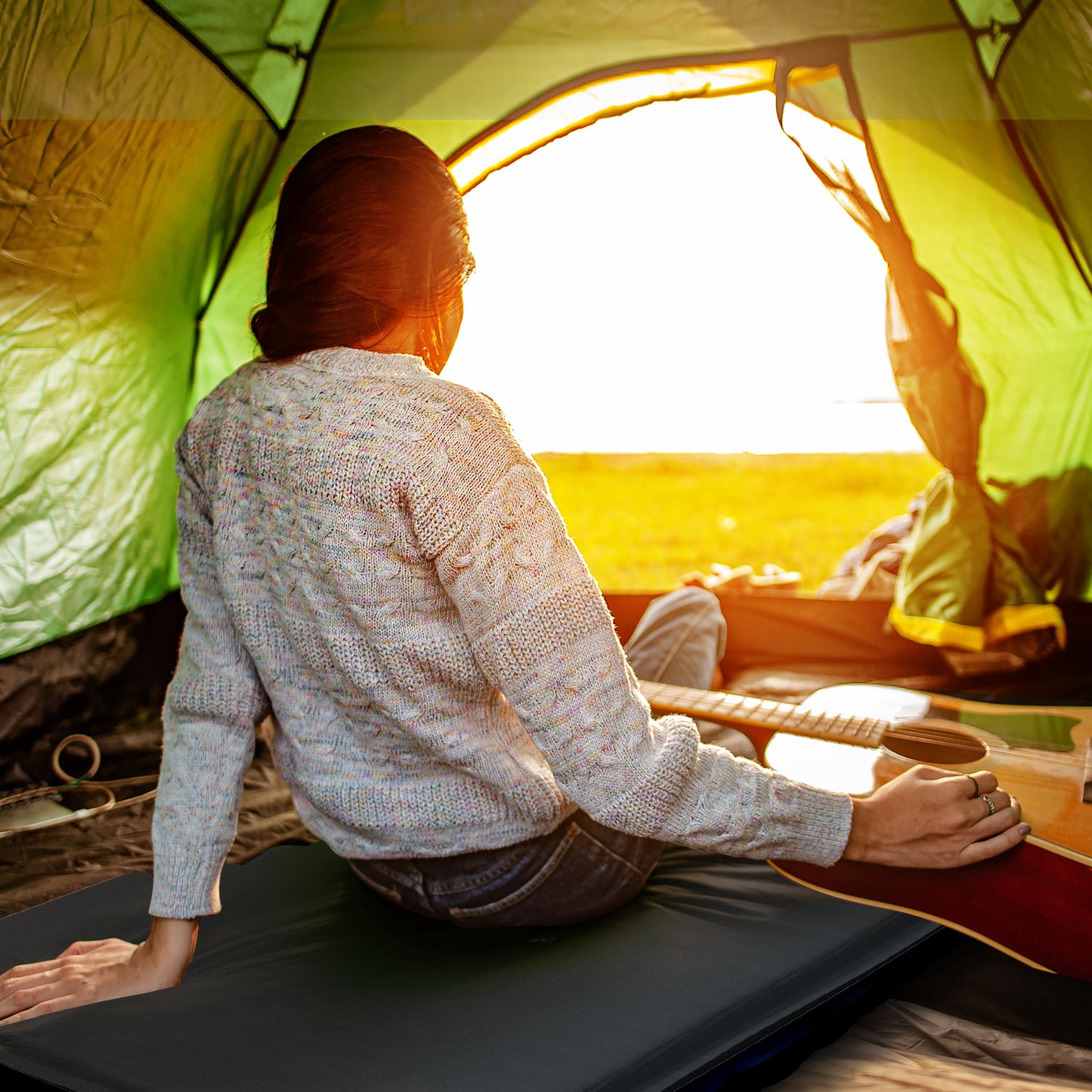 Single Inflatable Mattress, with Carry Bag