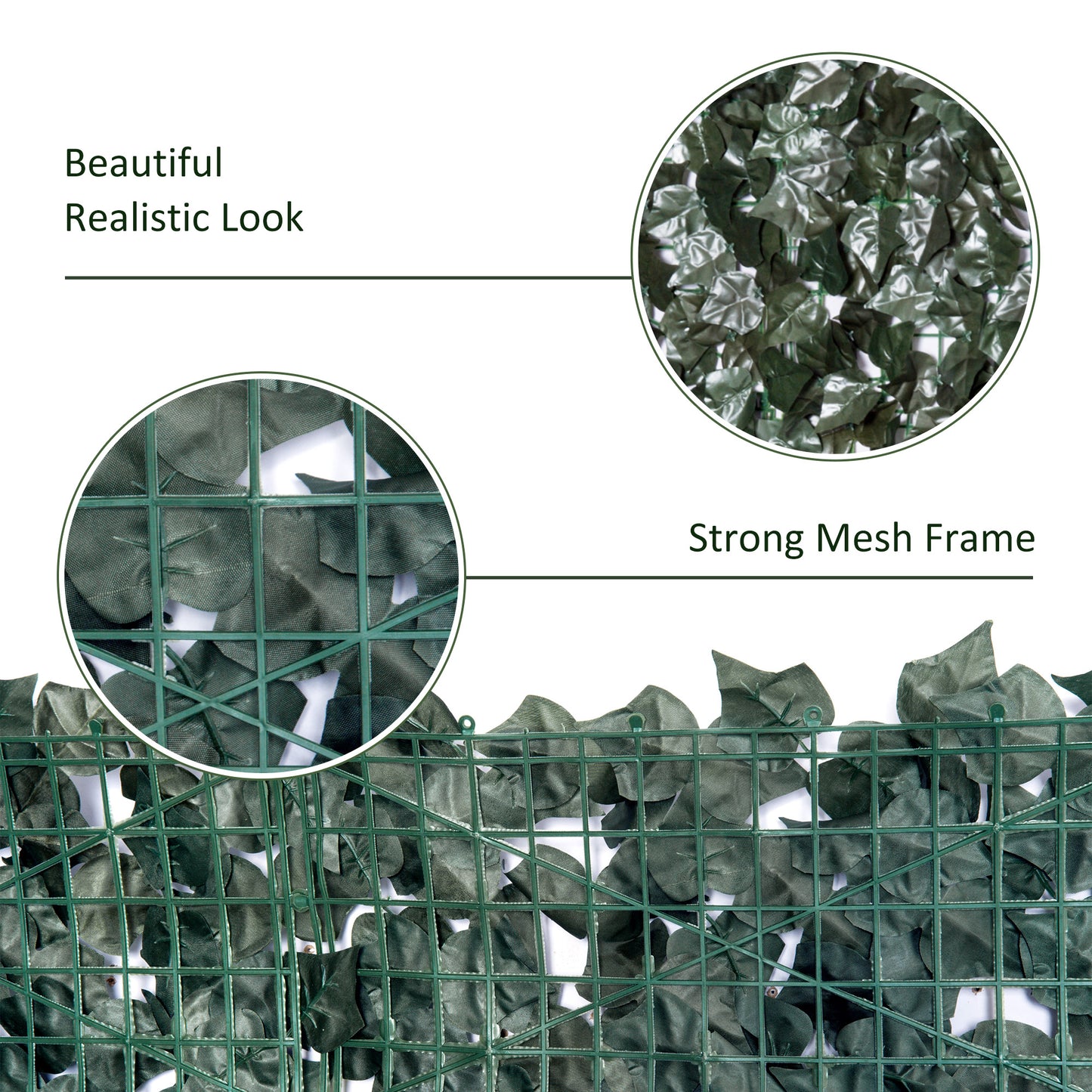 1-Piece Artificial Leaf Hedge Screen Privacy Fence Panel (1)