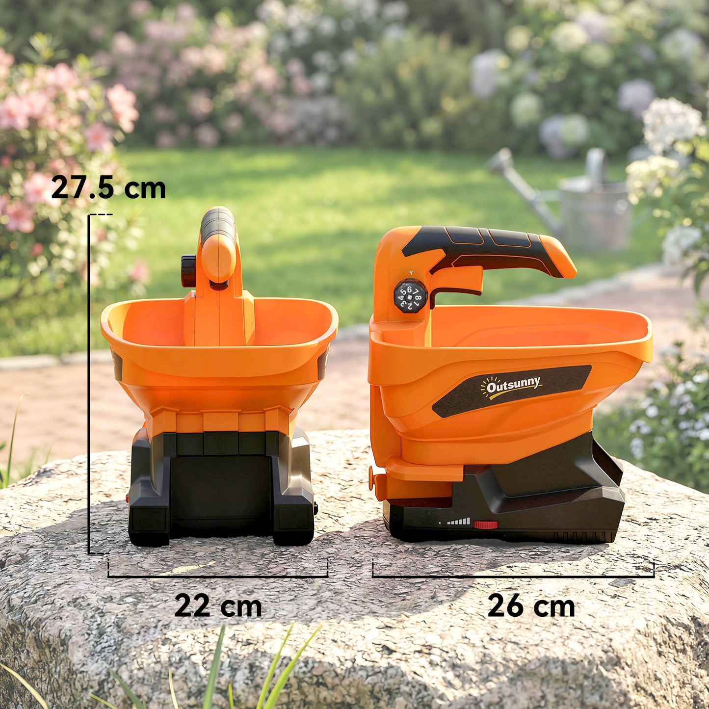 Cordless Spreader, 3.3L Handheld Seed Spreader