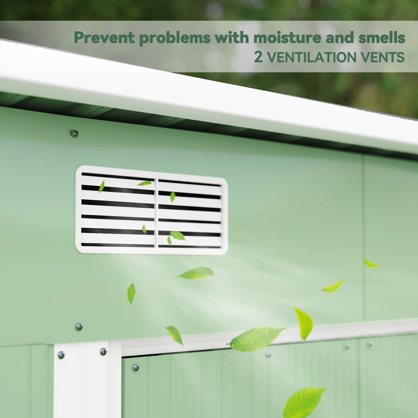 7 x 4ft Outdoor Garden Metal Storage Shed