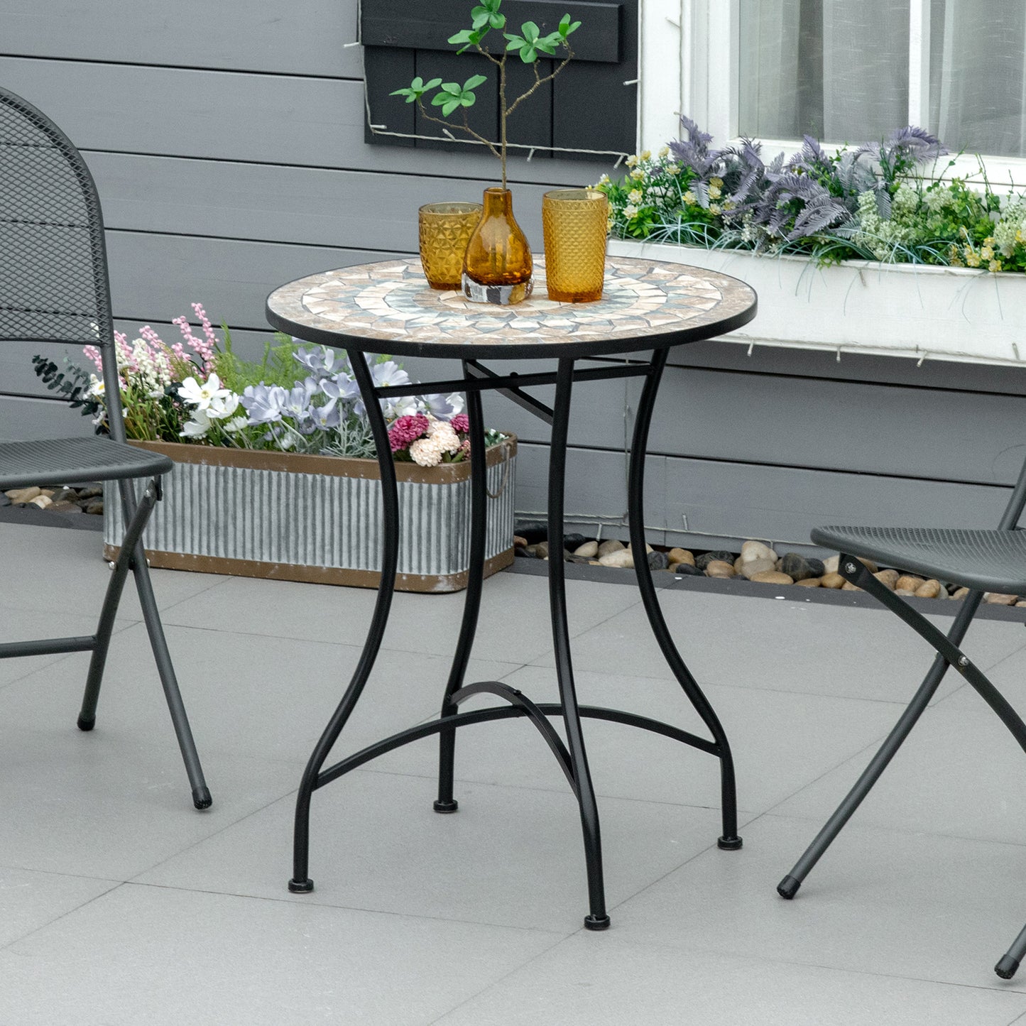 Φ60cm Mosaic Outdoor Patio Table