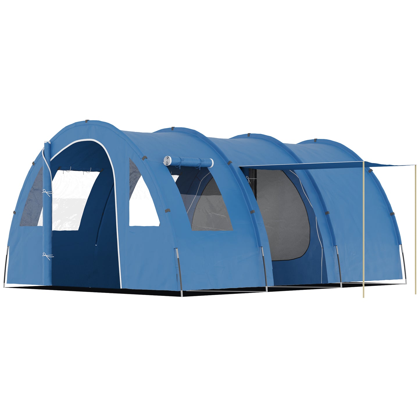5-6 Man Camping Tent with 2 Room, Floor and Carry Bag