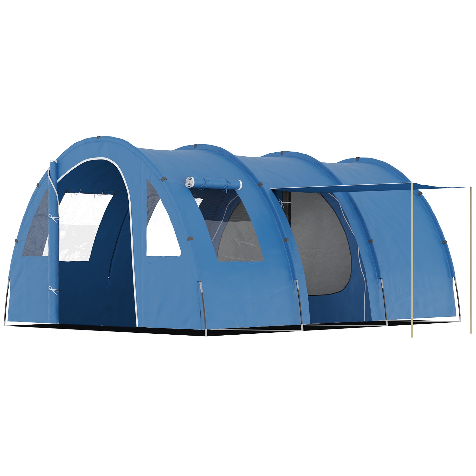 5-6 Man Camping Tent with 2 Room, Floor and Carry Bag