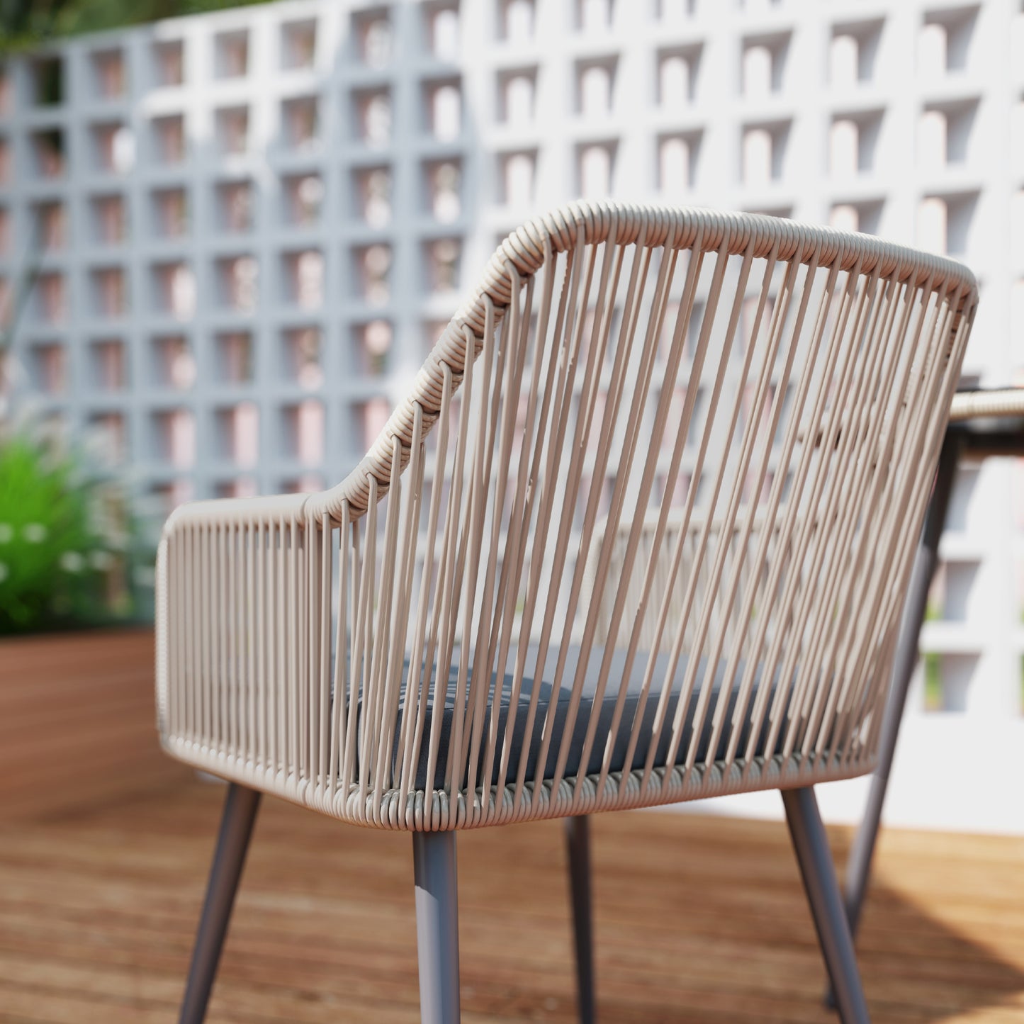 4 Seater Rattan Dining Set
