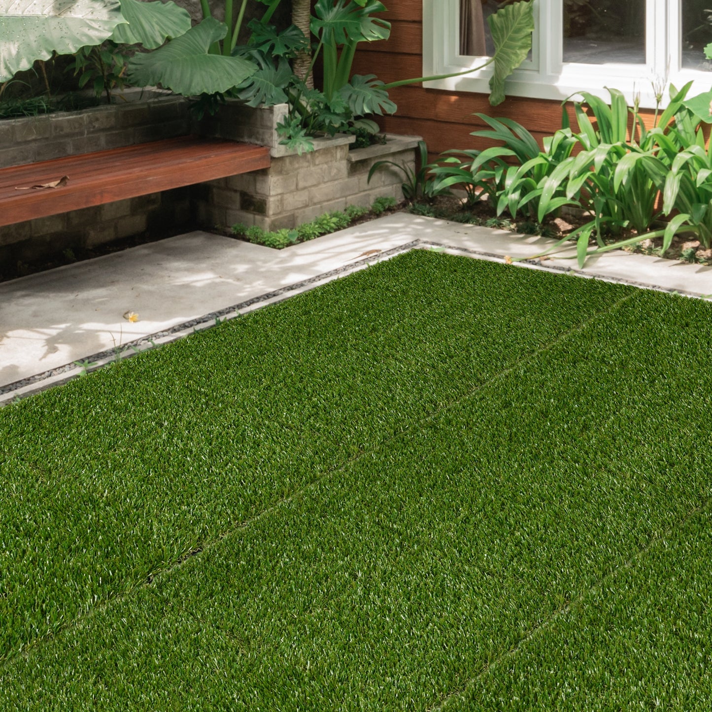 10 PCs 30 x 30cm Artificial Grass Turf